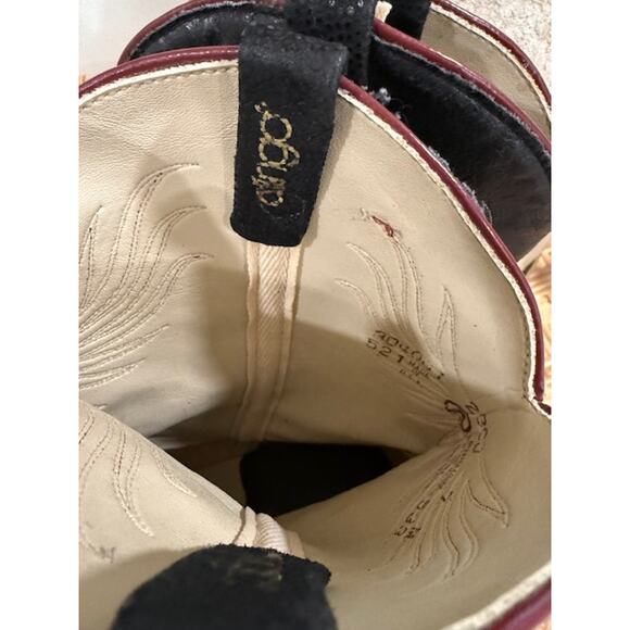 Vintage Dingo Phoenix Black Cowboy Boots Size 7 - Picture 13 of 13